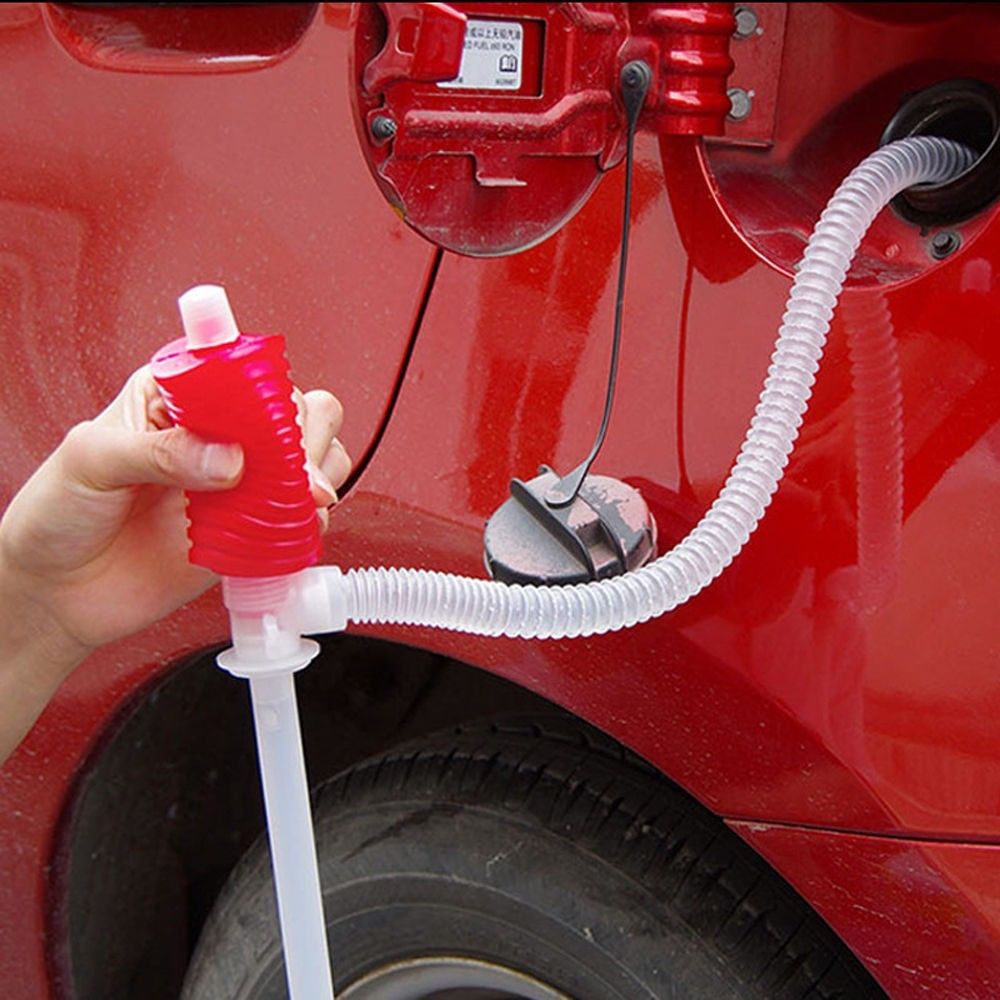 Bil plast manuel sifon suge væske pumpe olie benzin diesel vand manuel sifon suge til lastbil bil tilbehør