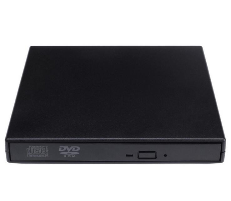 óptico óptica disco discos portátil USB 2,0 CD DVD-Rom SATA cubierta externa Slim para ordenador portátil