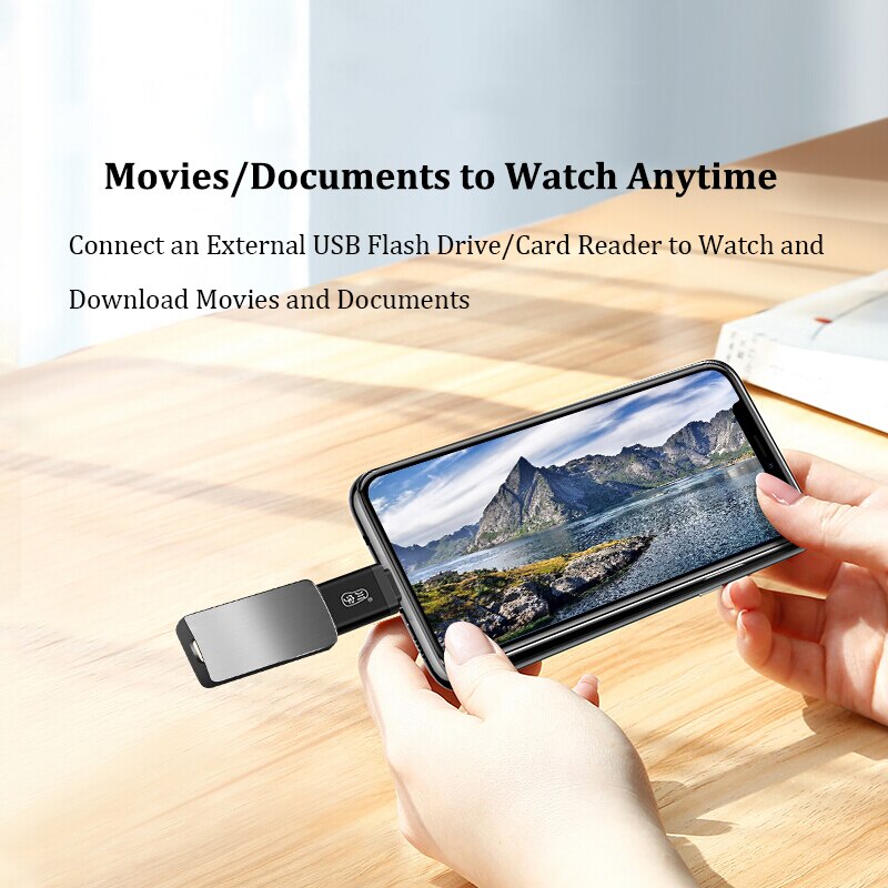 IOS 13 OTG USB Adapter For iPhone 11 Pro XS Max XR X 8 7 6s Plus For iPad Converter to USB 3.0 Charging Adapter