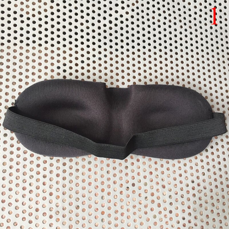 1 stuk zachte blinddoek reis ooglapje 3d slaapmaskers natuurlijk slaapmasker oogmasker oogkapje schaduw ooglapje vrouwen mannen: Geel