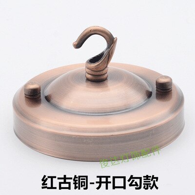 ceiling cover plate hook pendant lamp decoration metal accessories chandelier Parts Vintage Ceiling Holder For Light Fitting: 11