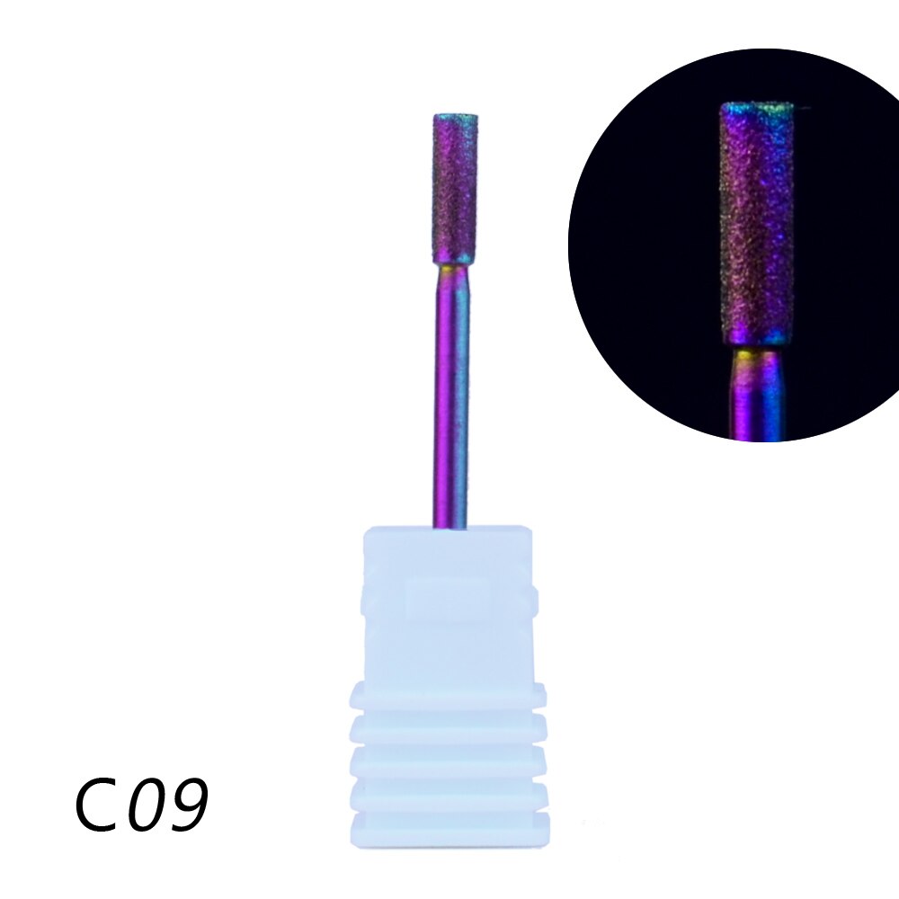Rainbow Diamond Nail Manicure Boor Frezen Nail Cutter Elektrische Nail Boor Voor Manicure Pedicure Boren Accessoires: 09