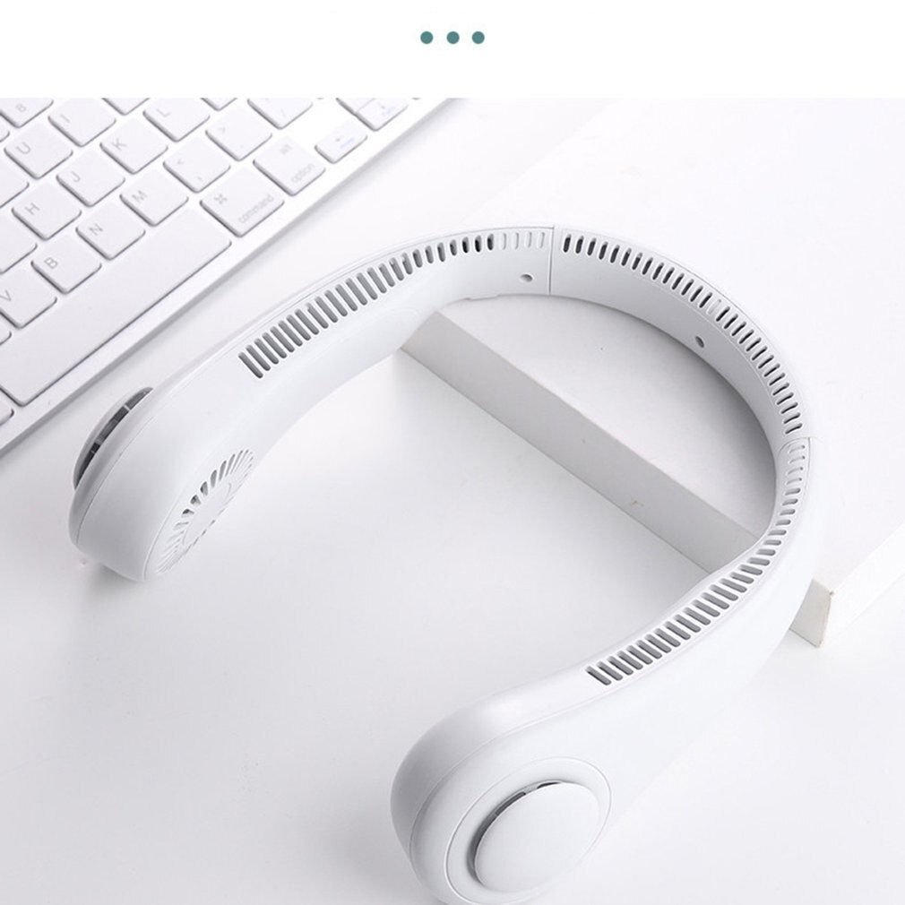 Persönliche Klimaanlage Nacken Fan Kühler, Tragbare Clever Dual Wirkung Kühlung Halsband Fan, Wiederaufladbare USB Hängen Hals Kühler