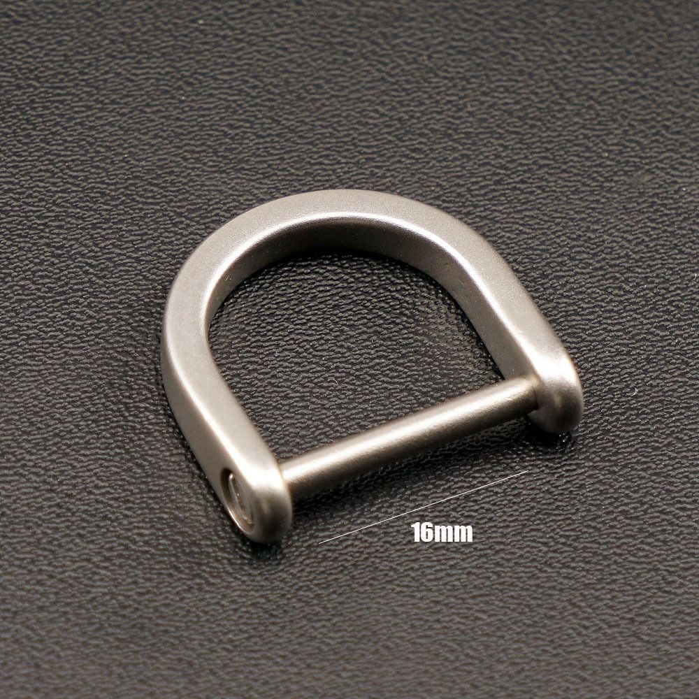 Titanium Alloy D Bow Staples Buckles Shackle Key Ring Keychain Hook Outdoor Bracelet Buckle Horseshoes Carabiner: green