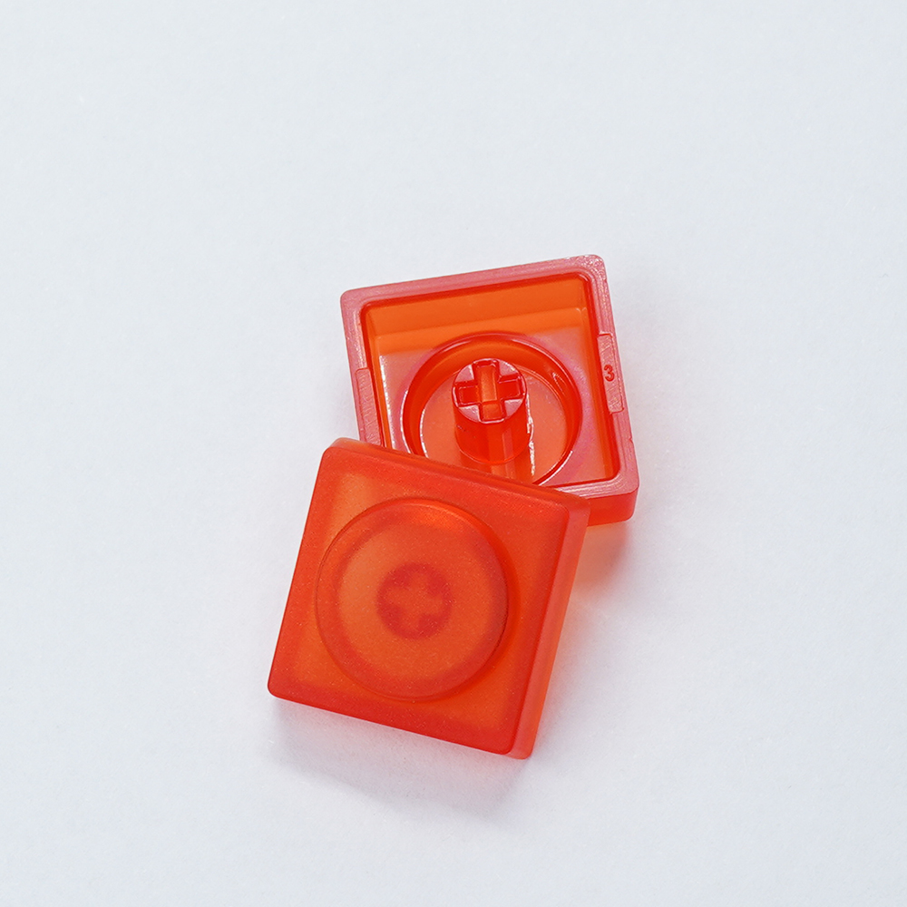 Custom 20 Pcs Toy Bricks Keycap Low Profile Keycaps Blank 1u Backlit Key cap PBT DIY Key Caps for Mx Switch Mechanical Keyboard: Red