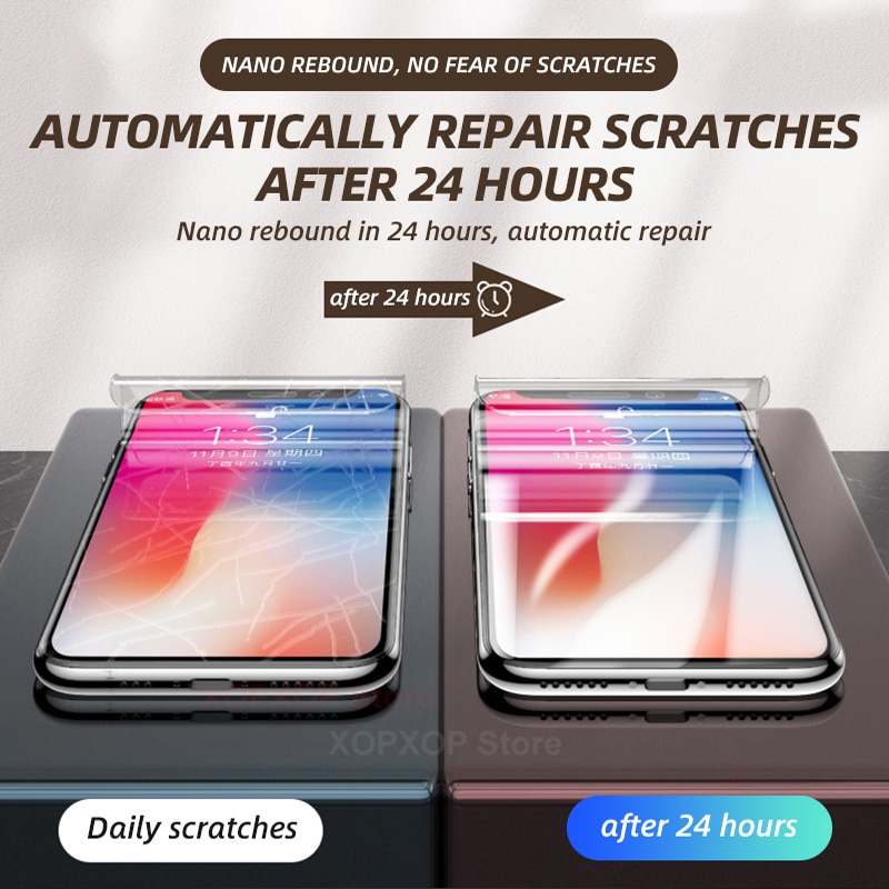 3Pcs Hydrogel Film Screen Protector Voor Iphone 11 Pro X Xr Xs Max Zachte Beschermende Film Voor Iphone Se 6 7 8 Plus Screen Protector