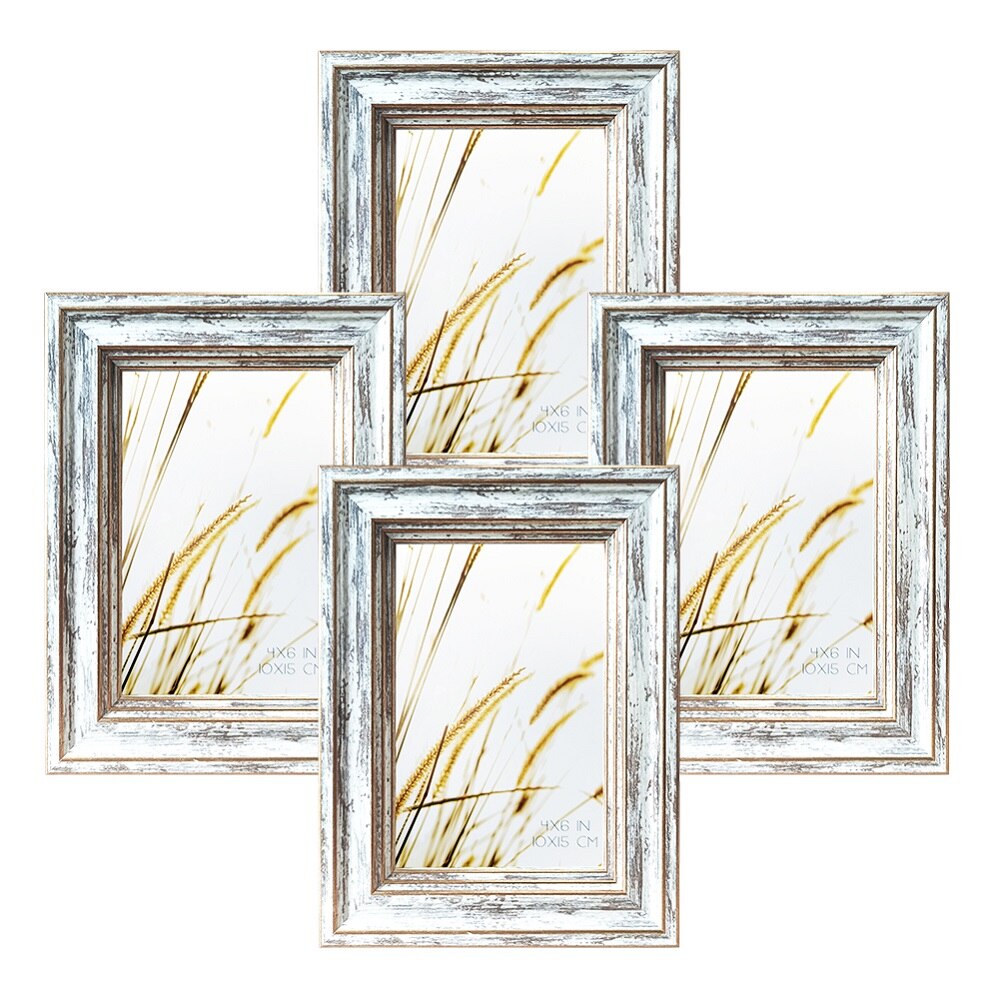4Pcs Fotolijsten Muur Fotolijst Wit 10X15Cm Diy Poster Desktop Display Woonkamer Slaapkamer Thuis wanddecoratie