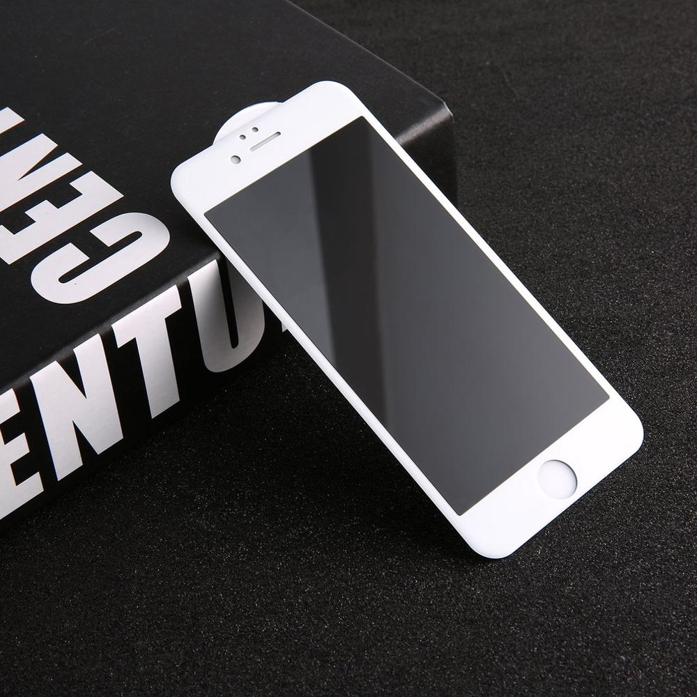 3D Wit Screen Protector Privacy Gehard Glas 3D Gebogen Case Vriendelijke 9H Hardheid Screen Protector Film Voor Iphone 6 7 8