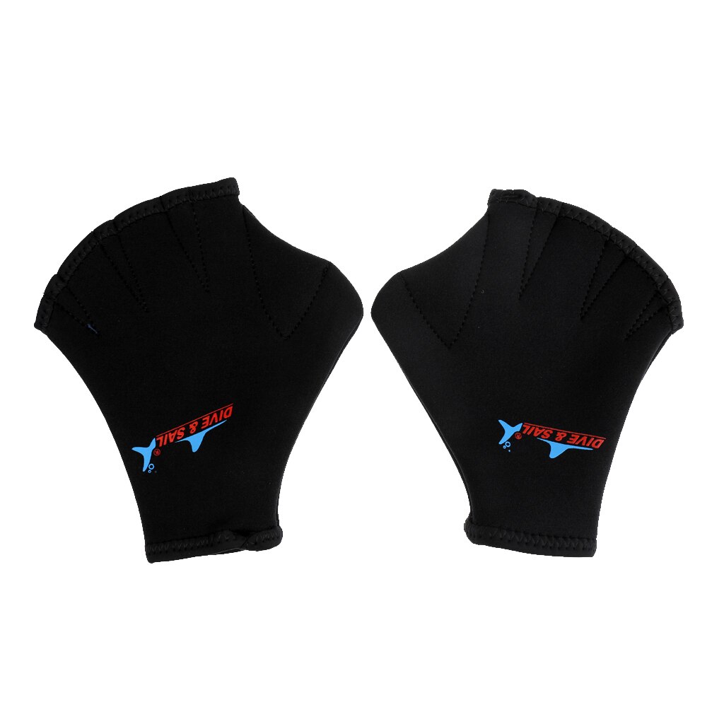2x Neopren Schwimmen Schwimmhäute Ausbildung Flossen Hand Paddel Surfen Tauchen Handschuhe