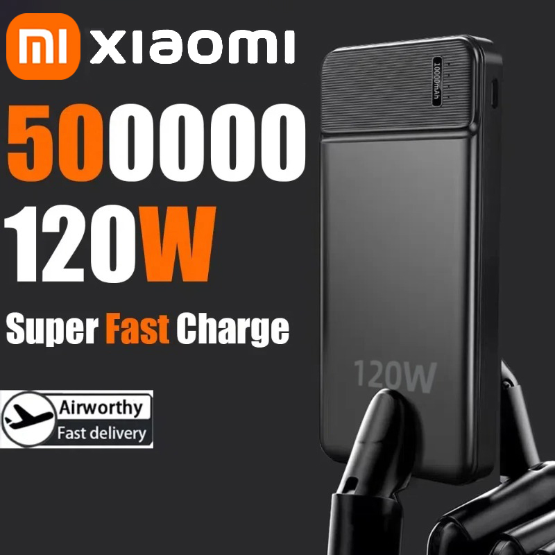 Xiaomi 50000mAh PowerBank portátil 120W cargador súper rápido batería externa PowerBank de alta capacidad para iPhone con batería