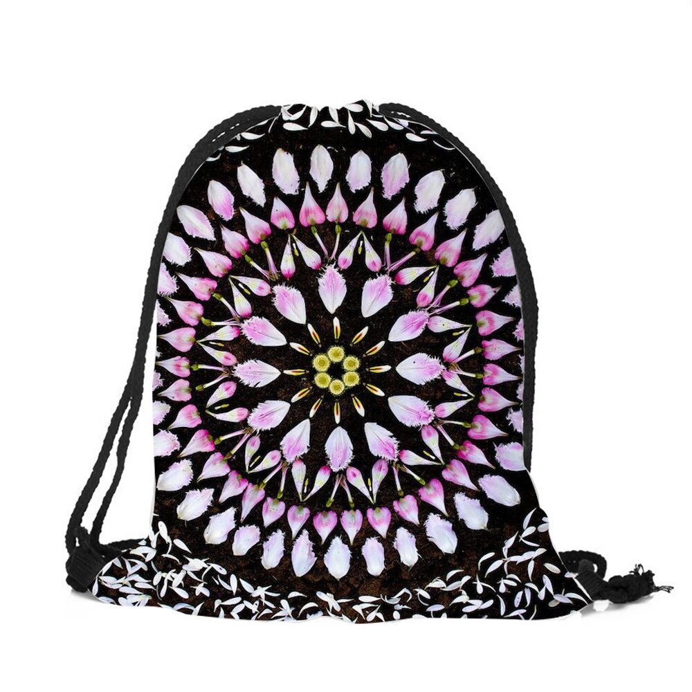 Mandala Blumen Druck Rucksack Neue Rucksack Männer Frauen unisex Schulter Tasche täglichen büro nützlich: 010