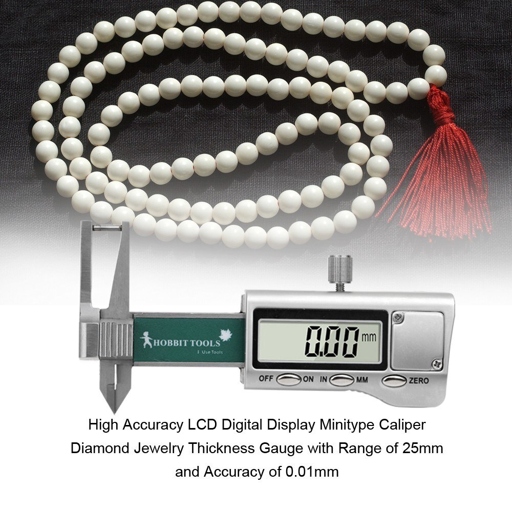 Hoge Nauwkeurigheid Lcd Digitale Display Minitype Remklauw Diamanten Sieraden Diktemeter Met Bereik Van 25Mm En Nauwkeurigheid Van 0.01mm