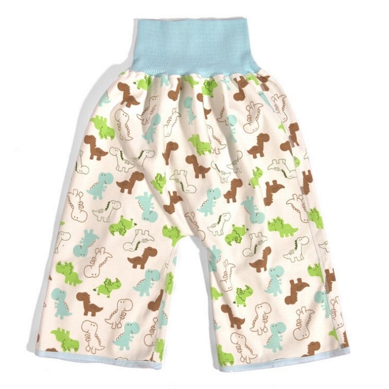 washable prevent bed wetting pure cotton high waist diaper pants prevent leakage of urine learning traning pants: 2