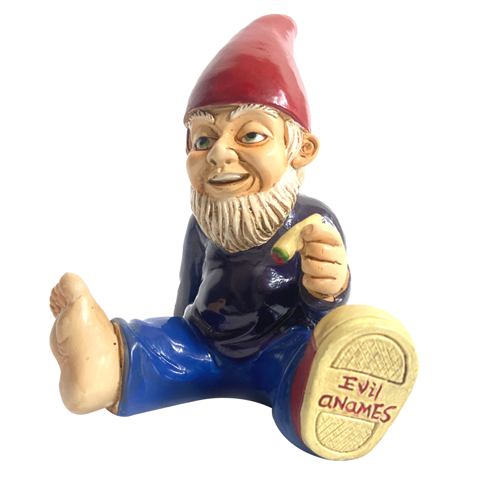 Funny Gnome Ornaments Garden Gnome Statues Resin Dwarf with Cannon Sculpture Yard Decoration Home Garden Statue Decoration: M