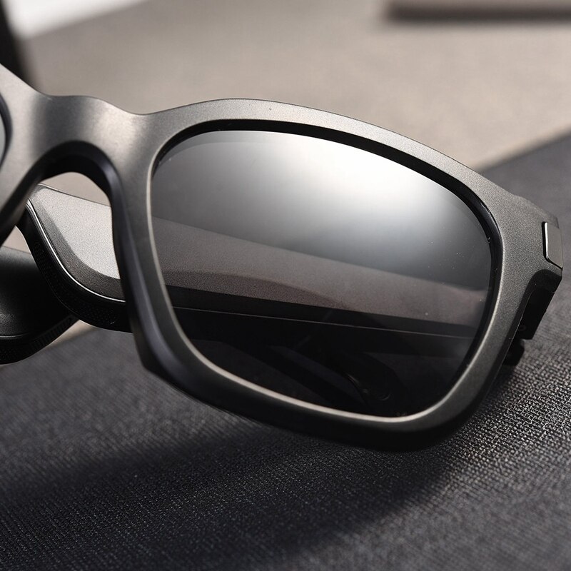 Auriculares inalámbricos de conducción ósea, gafas de sol polarizadas inteligentes con Bluetooth, impermeables, deportivas, antiazules