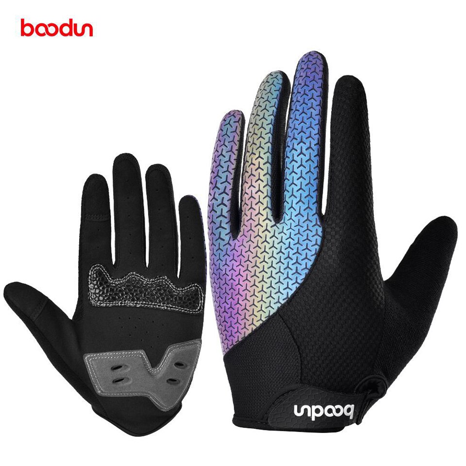 Boodun guanti da bici da bici Full Finger Touchscreen uomo donna guanti da MTB guanti da ciclismo invernali caldi estivi traspiranti