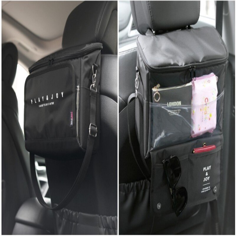 Jxsltc bolsa de pendurar em assento de carro, de alta qualidade, isolamento de alimentos, para viagem, refrigerado, bolsa de ombro multifuncional
