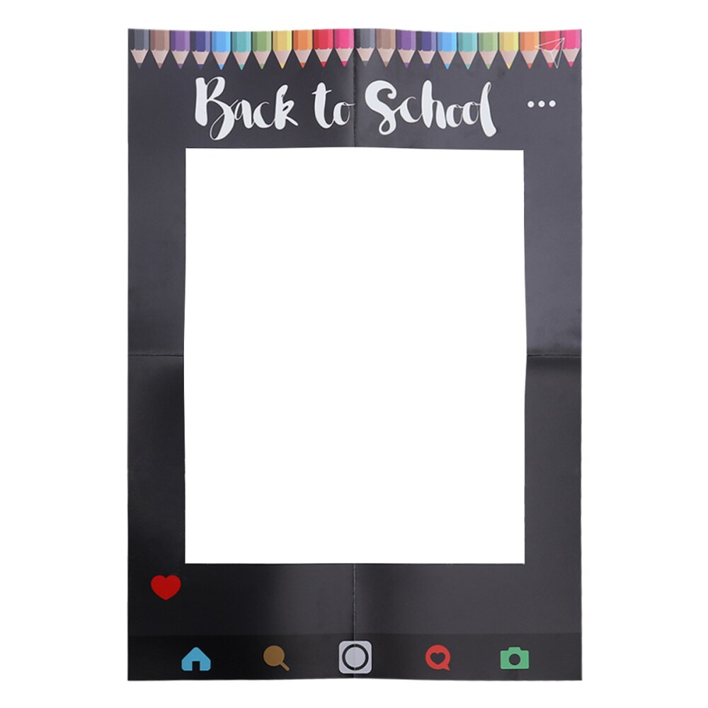 BACK TO SCHOOL Party Props Paper Photo Frame Class Party Decorative Paper DIY Photo Frame Props