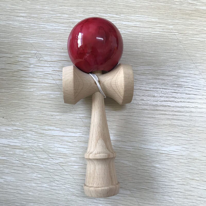 18CM Kendama Balls Marble Color Skillful Juggling Wooden Balls Toys Outdoor Games for Kids Children