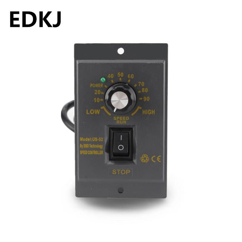 1Pcs Ac 220V Motor Speed Controller 15/25/40/60/90/120/180/200/250/300/400W Controller Vooruit En Achteruit Pinpoint Regulator