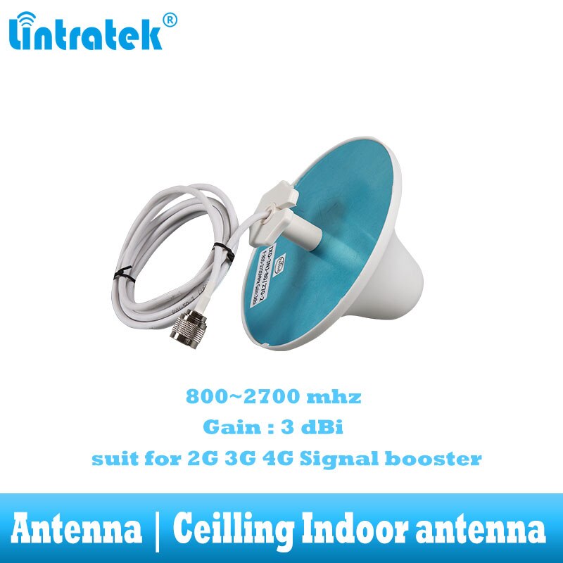 Lintratek 2g 3g 4g Indoor Antenna 800~2700mhz 3dBi For Repeater GSM 3g 4g Signal Booster