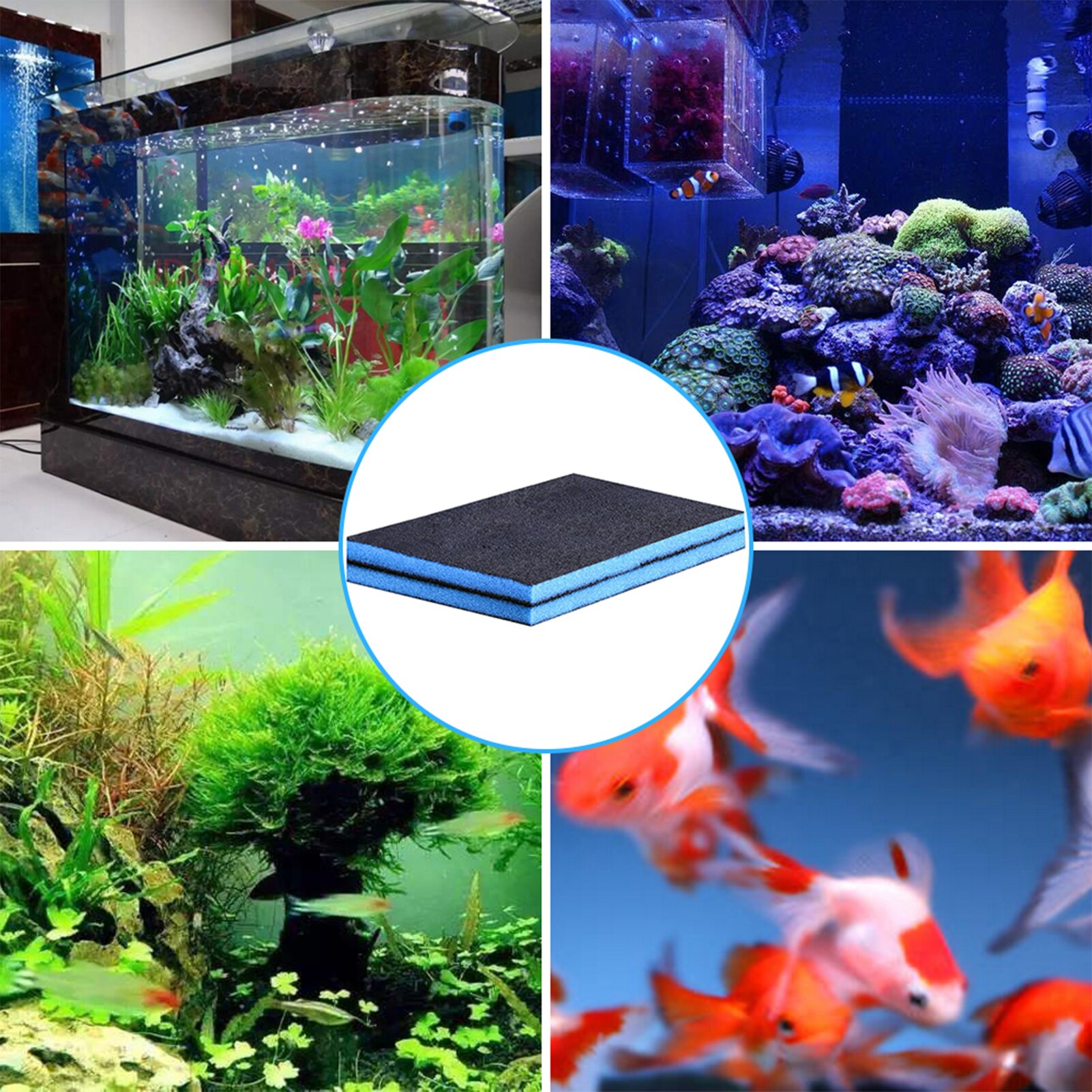 Aquarium Filter Mat Foam Sponzen Bio Sponge Filter Media Pad Aquarium Filter Katoen Aquarium Accessoires