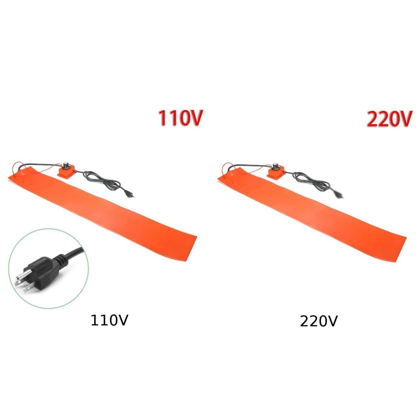 Laite lämpötyyny työkalu 1200w 110v/220v silikoni oranssi lämmitin sähkö