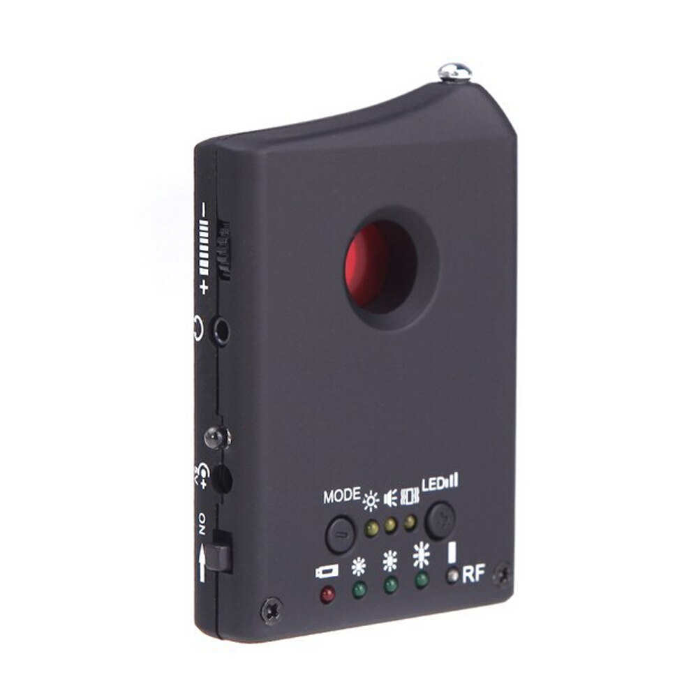 1 stk multifunktion bug kamera signal detektor finder anti-spion rf/linse detektor til trådløst gps signal skjult mini kamera linse