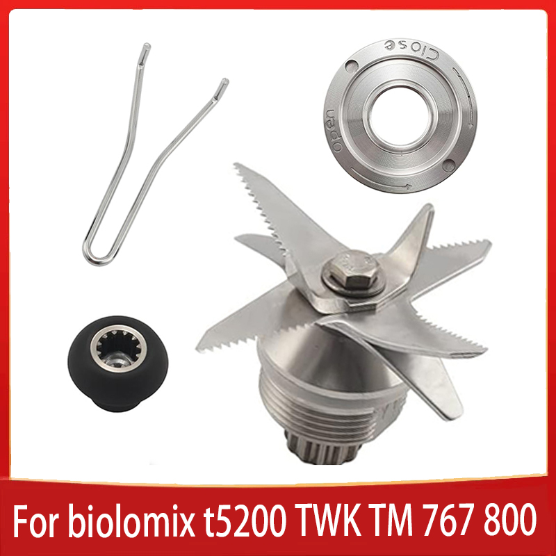 Mixer Teile Klingen Messer für Biolomix T5200 JTC 767 800 Twk TM 767 800 Eis Entsafter Mixer Zubehör 2l Glas 010 767 800 G5200