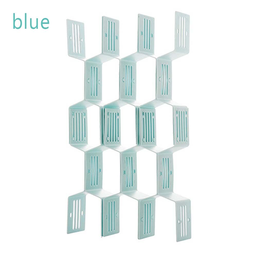 Schublade Waben Schindel Partition Teiler Kasten Separator DIY Netz Lagerung Organizer Zell Sortierung Höschen Socken: B blau