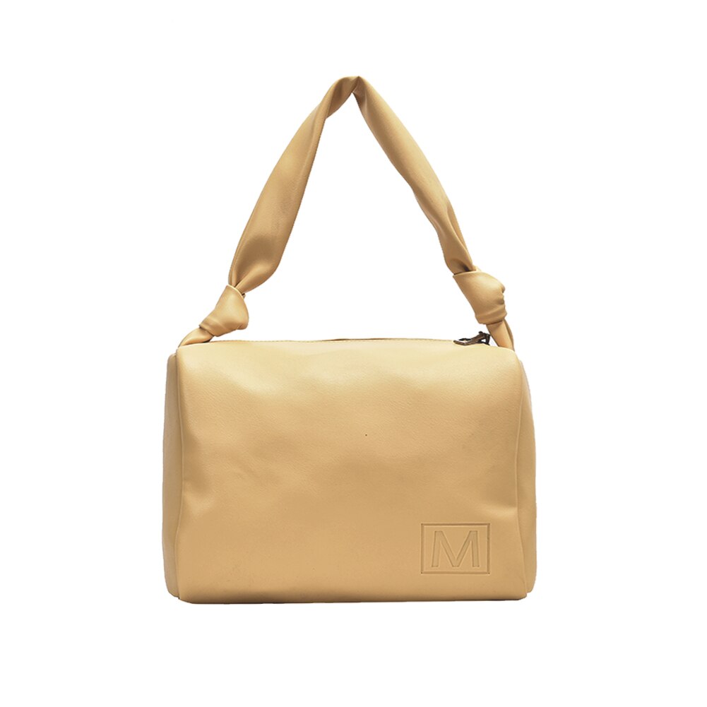 Moda grande capacidade totes sacos de moda feminina bolsa de ombro bolsas bolsa macia pu senhoras bolsas de ombro bolsa feminina: Amarelo