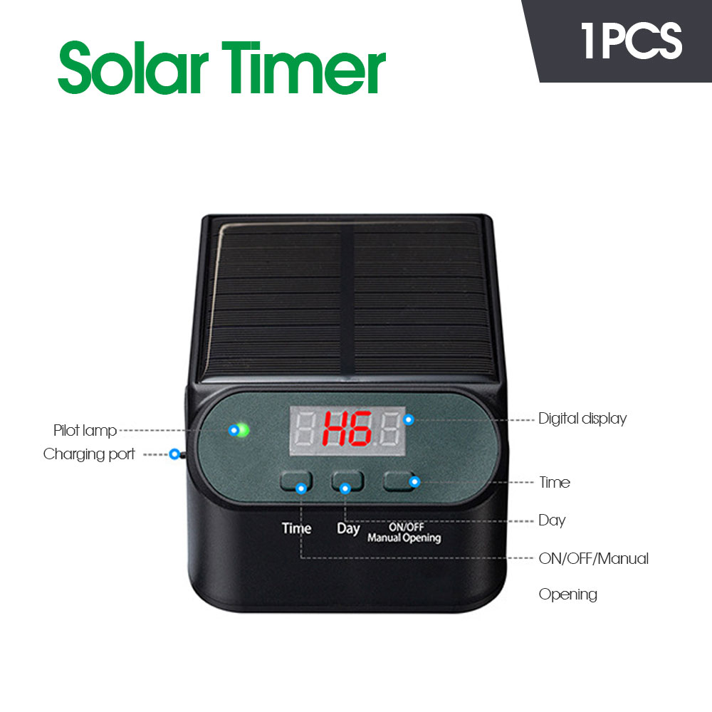 Garten Mini Solar Timer Bewässerungs system Solar betriebenes automatisches Bewässerungs set für Balkon Topfpflanzen Tropf geräte Armaturen: Navy Blau