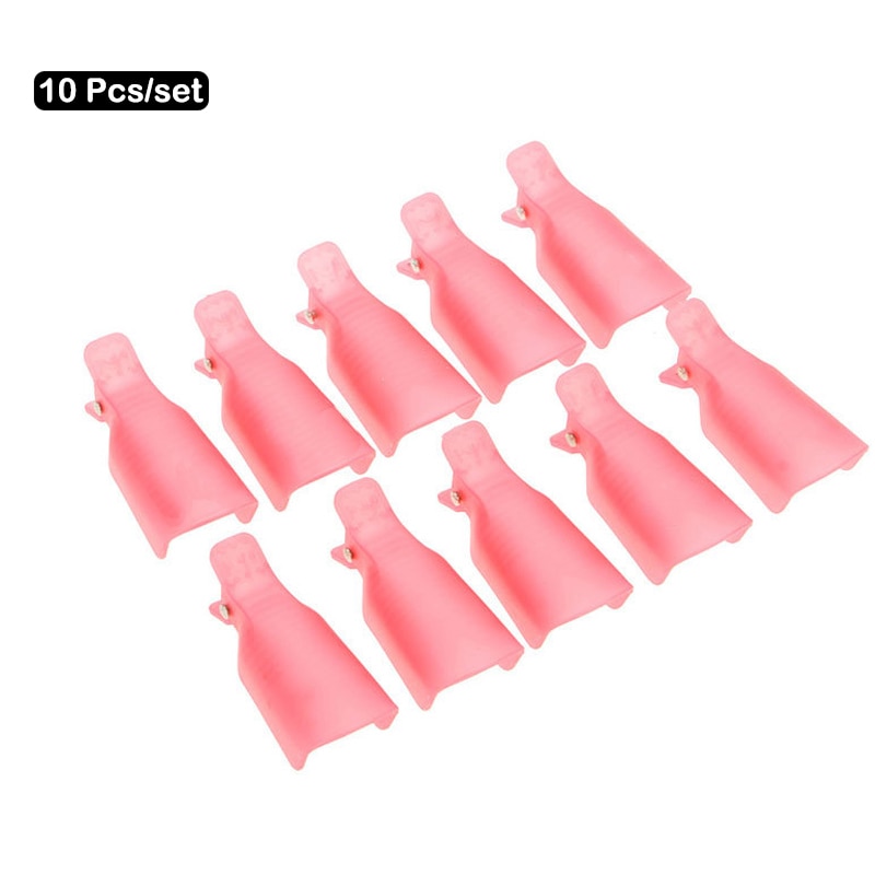 Nagellakremover set 10 stuks dop clip 1000 stuks wikkelgereedschap schuurborstel tips voor vingers katoen afweekmiddel uv gel nagelreiniging: Set 2