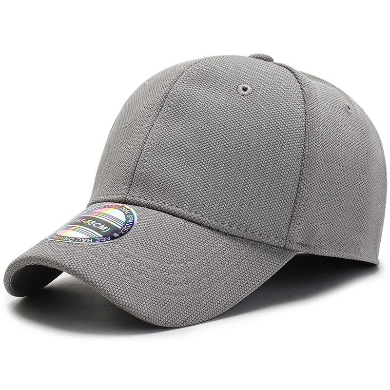 Gorra de béisbol con cierre trasero para hombre y mujer, gorro de camionero ajustado, color negro, para exteriores: Gris