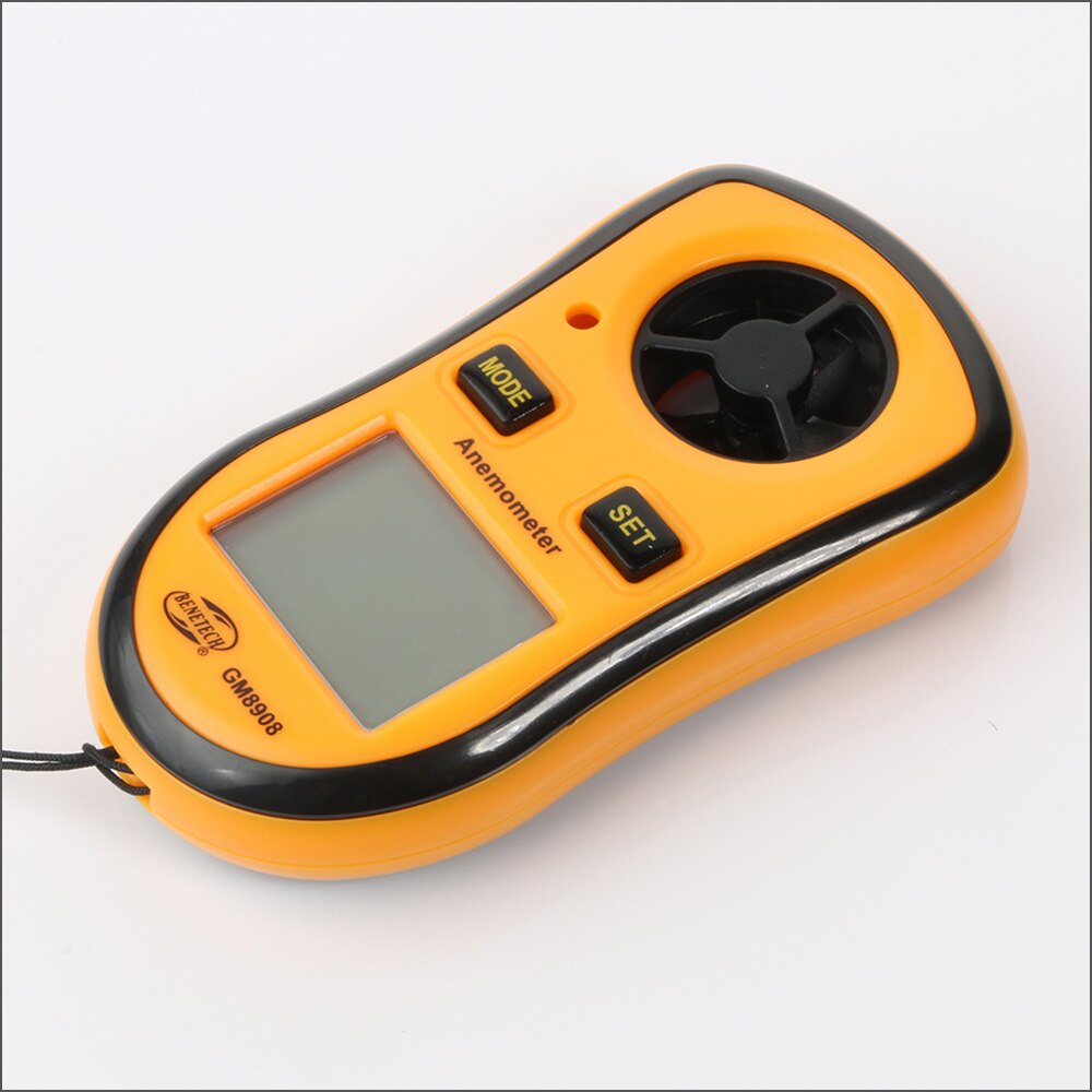 Benetech Anemometer Digitale Handheld Wind Gauge Meter Luchtsnelheid Temperatuur Anemometer GM8908 0-30 M/s Wind Meter