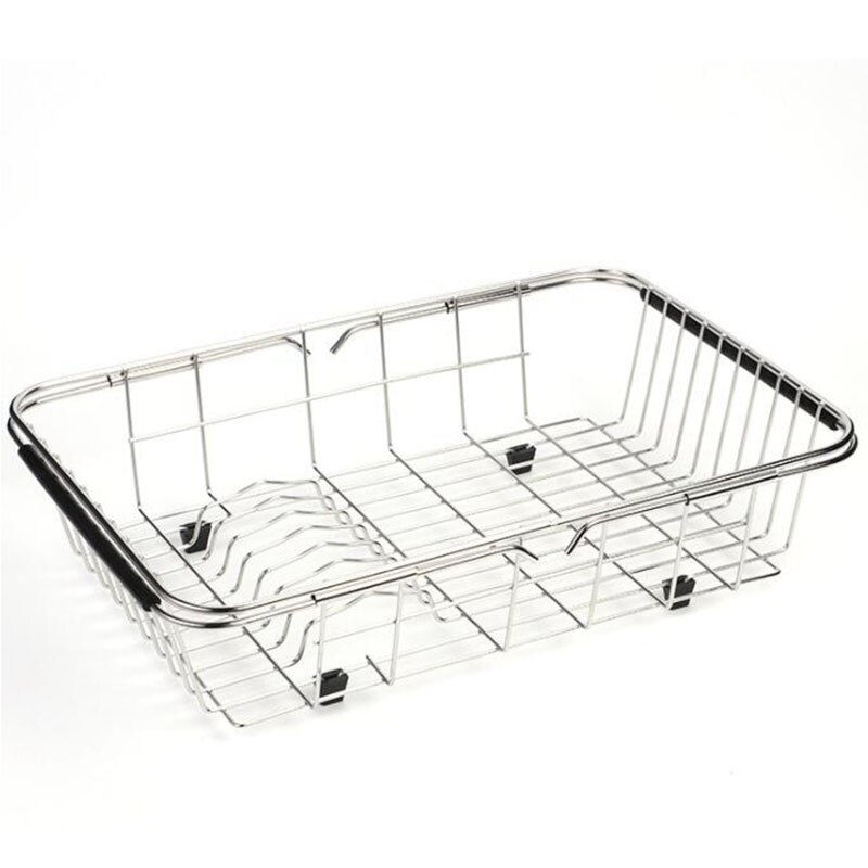 Scalable Food Drying Rack, Adjustable Dishwasher, Dishwasher Rack on the Sink or Silver Storage Rack on the Counter, Ru