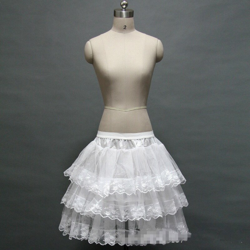 Petticoat 3 Layers Short Petticoat Flower Girl Dress Crinoline for Wedding Little Girls/Kids/Children Underskirt