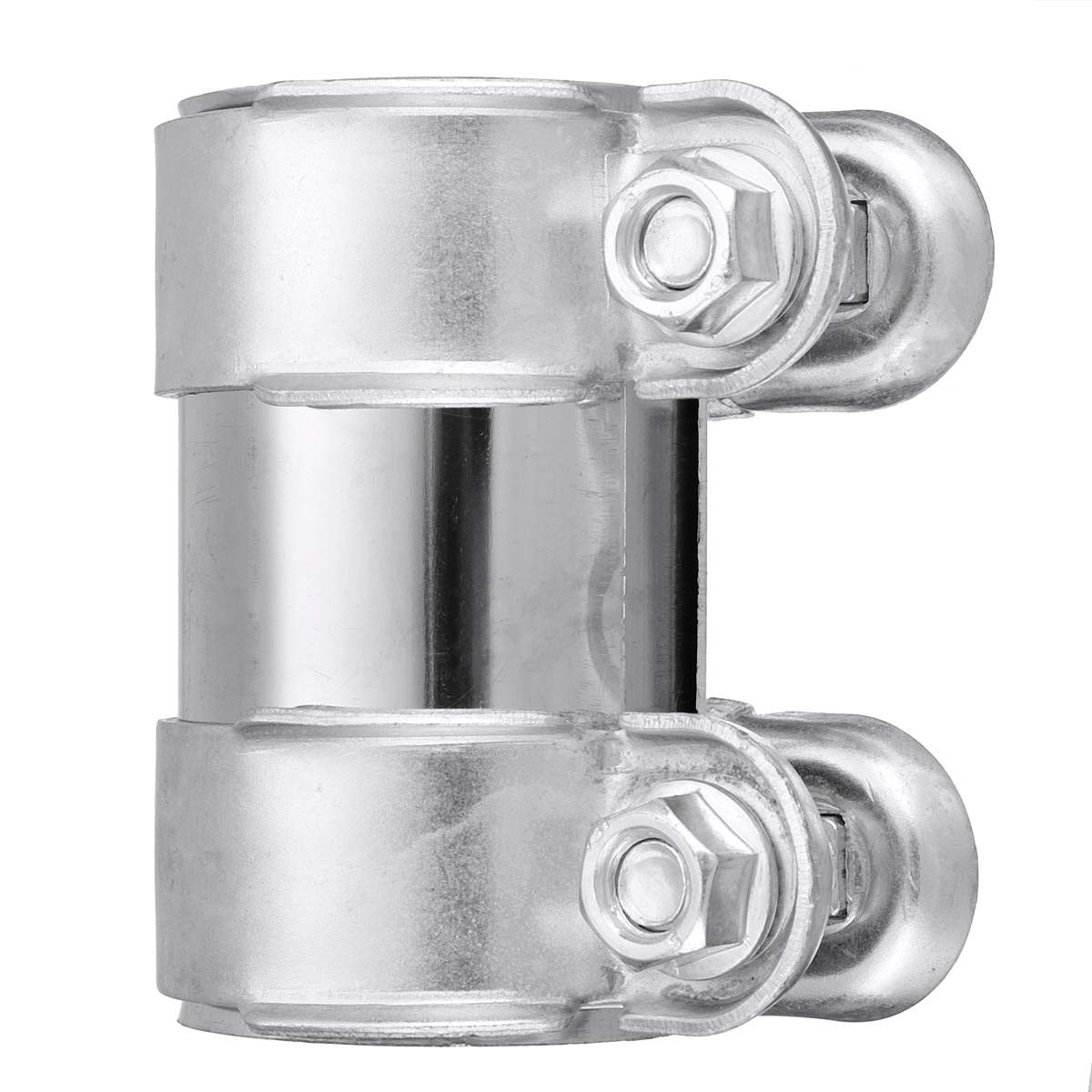 2 inch 2.5 inch Exhaust Muffler Tube Pipe Connector Joiner Sleeve Clamp Adjustable Stainless Steel Kit DIY Tool Car Accessories
