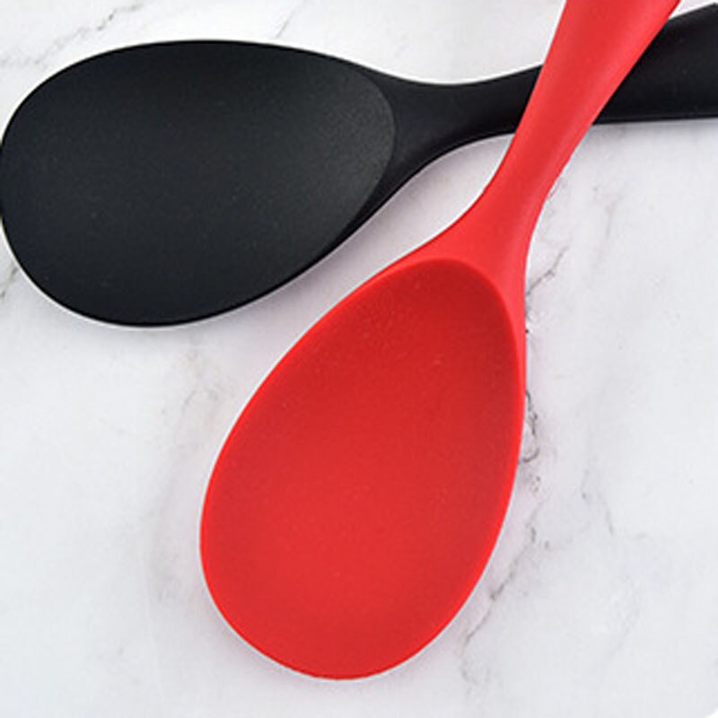 Silicone Rice Scoop High Temperature Resistant Rice Spoons Anti-scalding Rice Paddle For Kitchen Utensils
