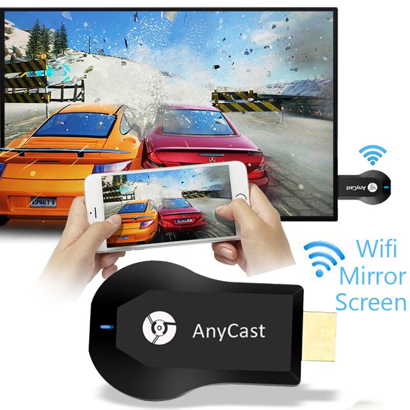 Anycast  m4 2.4g 4k miracast any cast wireless dlna airplay hdmi tv stick wifi display dongle receiver for ios android pc