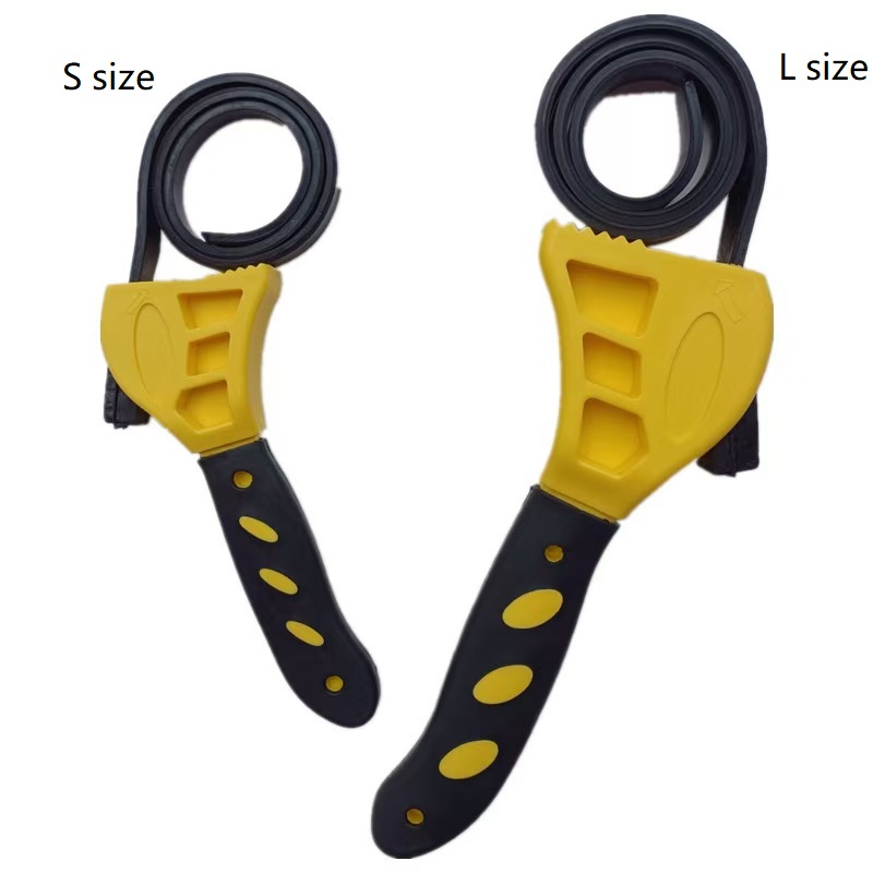 1 Uds. Llave de correa de 6 pulgadas, extractor de filtro de aceite, llave de correa, llave de cadena, abridor de correa, herramienta de desmontaje ajustable: Oro