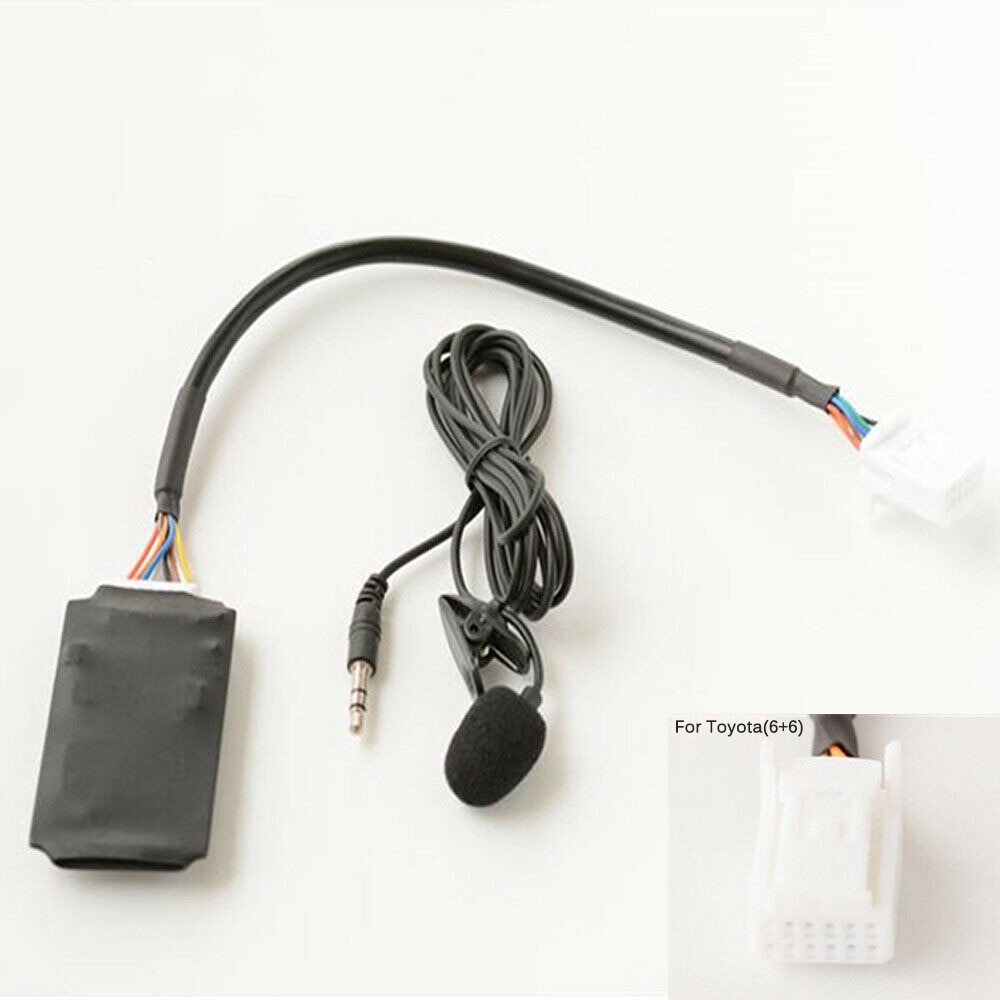 Voor Toyota RAV4 Bluetooth Aux Adapter Handsfree Disc Box Harness W/Microfoon Bluetooth Verbinding Module