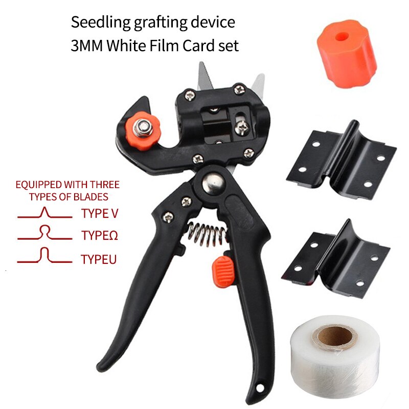 Grafting Pruner Garden Grafting Tool Branch Cutter Secateur Pruning Plant Box Fruit Tree Grafting Scissor Tool Kit: Type D