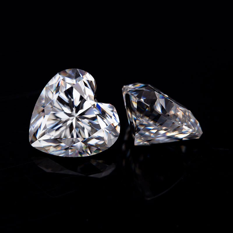 Wuzhou holycome atacado def cor vvs 0.5ct clareza forma do coração corte de alta qualidade sintético moissanite diamante para jóias