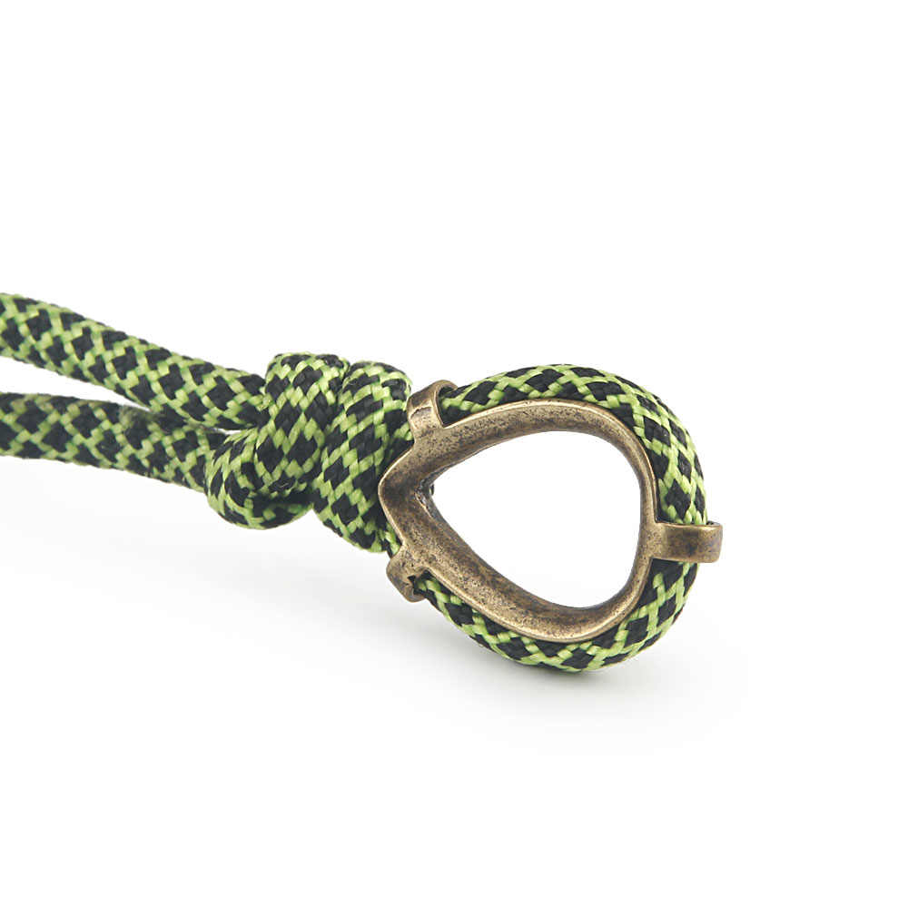 Accesorios Paracord anillo cuentas de latón llavero llaveros de cobre cuerda DIY