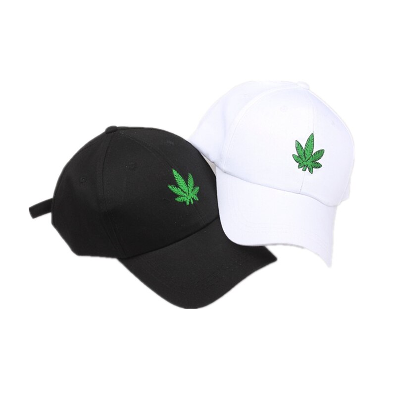 Di nuovo Modo Del Ricamo Maple Leaf Bianco Berretto di Cotone Swag Cappelli di Snapback Per Le Donne Degli Uomini Hip Hop Montato Cappellini Da Baseball