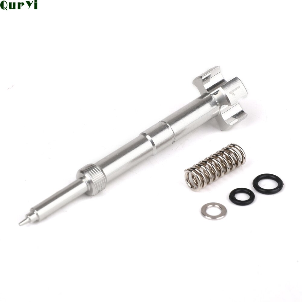 Tornillo de mezcla de combustible para carburador de aire fácil ajustable para motocicleta ATV Dirt Bikes FCR MX Carby Motor 4 tiempos: silver