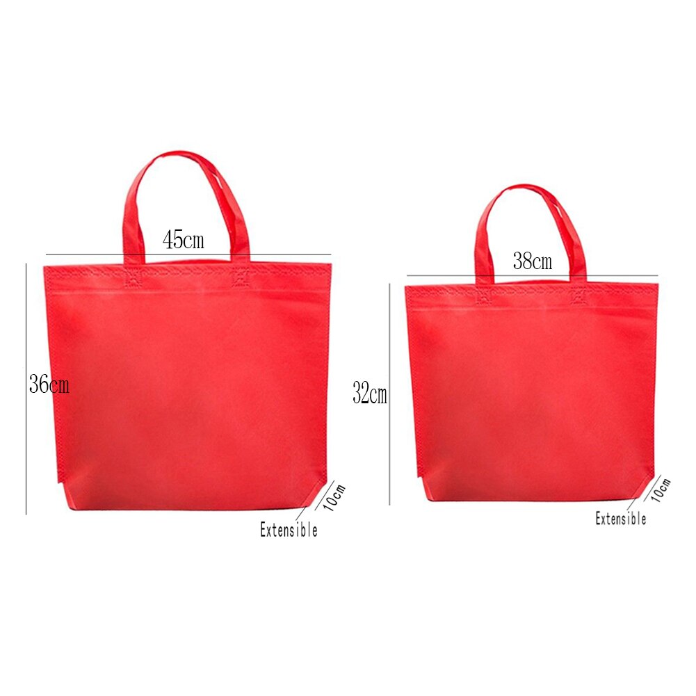 Shopping Bag 32*38/36*45Cm Reusable Shopping Bag Women Shoulder No Zipper Rose Coffee Tote Non-Woven Environmental