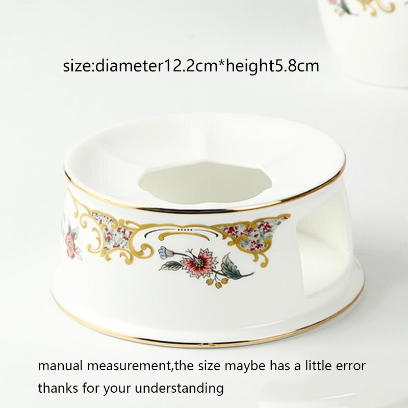 Calentador de té de estilo Pastoral, estufa de té , hueso de cerámica, China, accesorios para tetera, calentador de velas, maceta, Base de luces nocturnas: B