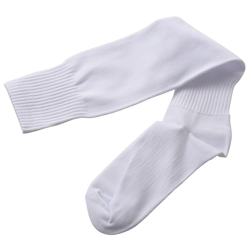 Chaussettes de sport pour hommes, baseball, hockey, football, longues et hautes (blanches)